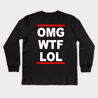 OMGWTFLOL Kids Long Sleeve T-Shirt